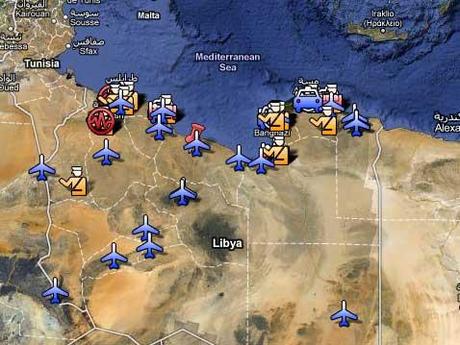 Libia: su Google la mappa dinamica della protesta