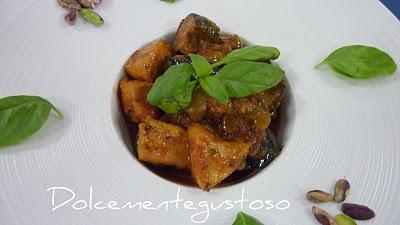 Masterchef e caponata di melenzane zucchini e pescespada