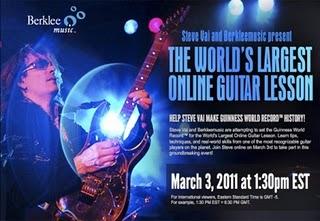 Steve Vai - Prova ad entrare nel Guinness World Record