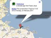 Libia Egitto Bahrein Iran: un’altra mappa della rivolta animata Twitter
