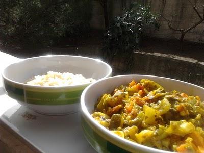 Curry di Verdure e Riso Basmati velocissimoooo