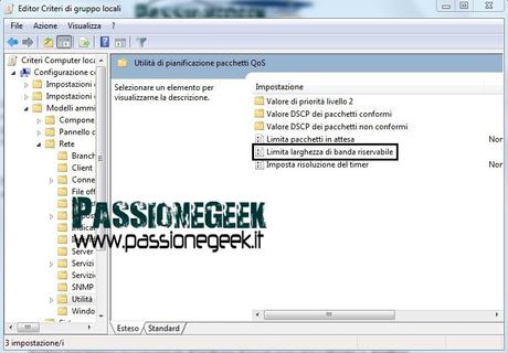 Aumentare la velocità di connessione di Windows 7 (guida) Windows Seven Windows Trucchi PC Rete Internet Aumentare velocità 