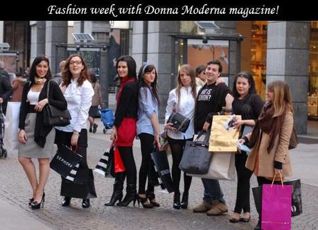 Shooting for Donna Moderna magazine
