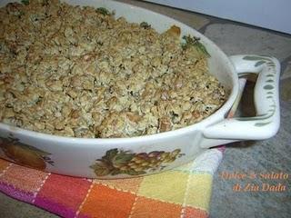 CRUMBLE DI MELE CON FIOCCHI D'AVENA E NOCI