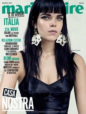 Meghan Collison in Dolce & Gabbana su Marie Claire Italia Mar 2011