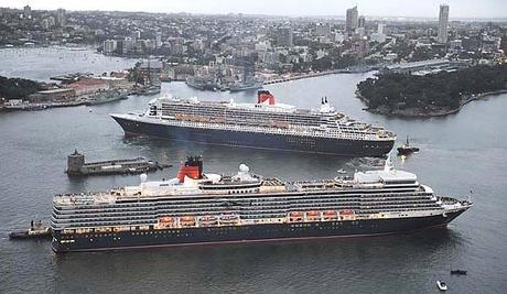 L'incontro a Sydney tra Queen Mary 2 & Queen Elizabeth