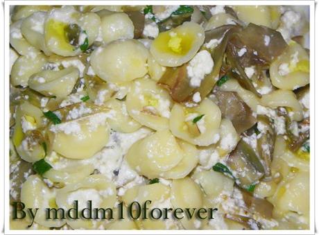 ORECCHIETTE CON CARCIOFI E RICOTTA