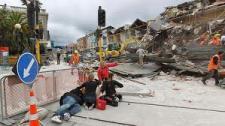 Alcuni danni dopo la devastazione del terremoto di Christchurch