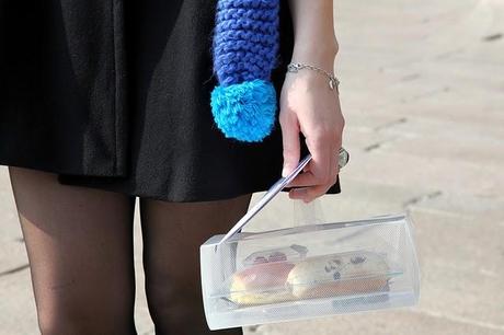 In the Street...Electric Blue...Woman Fashion Week, Milan