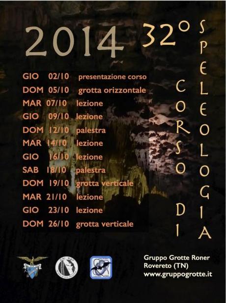 32° Corso di speleologia a Rovereto