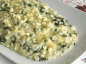 Risotto agli spinaci provolone