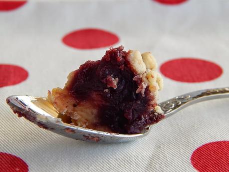 Balsamic cherry pie with black pepper crust