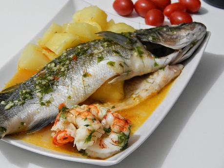 Branzino al finocchetto e pomodorini