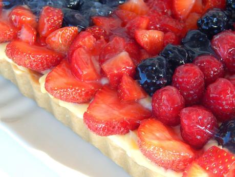 Crostata frangipane al pistacchio e frutti rossi