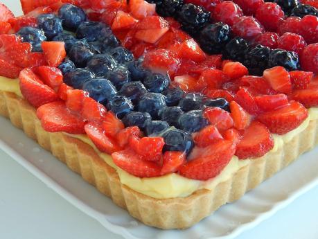 Crostata frangipane al pistacchio e frutti rossi