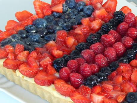 Crostata frangipane al pistacchio e frutti rossi