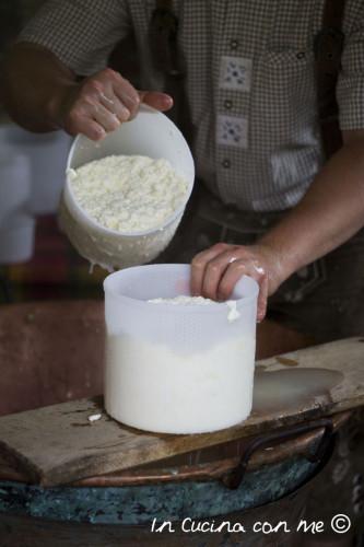 Formatura formaggio nei cestelli C