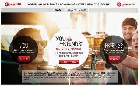 Guadagna punti e premi con l'assicurazione online Genertel You and Friends