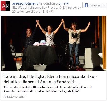 Intervista Elena Ferri, protagonista Amanda Sandrelli 