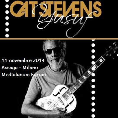 Yusuf (Cat Stevens) in concerto, martedi' 11 novembre 2014 al Mediolanum Forum di Milano.