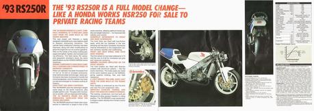 Vintage Brochures: Honda RS 125R & RS 250R 1993