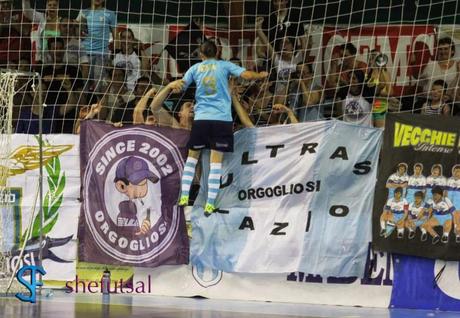 Cely Gayardo festeggia il gol nella finale scudetto Lazio-Ternana futsal femminile