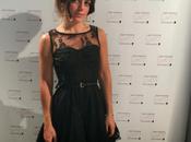 glamorous hairstyle lace dress