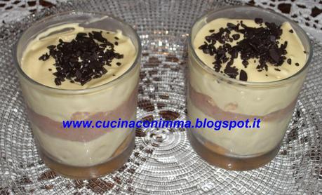 CREMA AL MARSALA E CIOCCOLATO, IN BICCHIERE