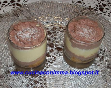 CREMA AL MARSALA E CIOCCOLATO, IN BICCHIERE