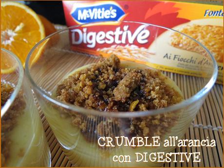 CRUMBLE all'arancia con DIGESTIVE