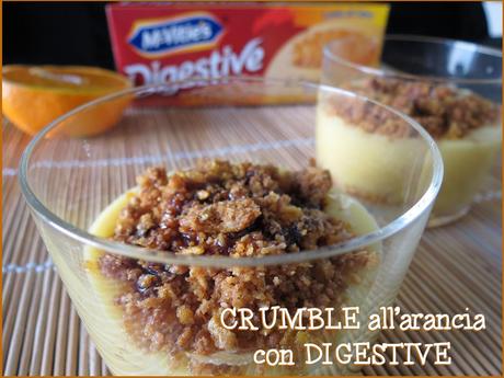 CRUMBLE all'arancia con DIGESTIVE