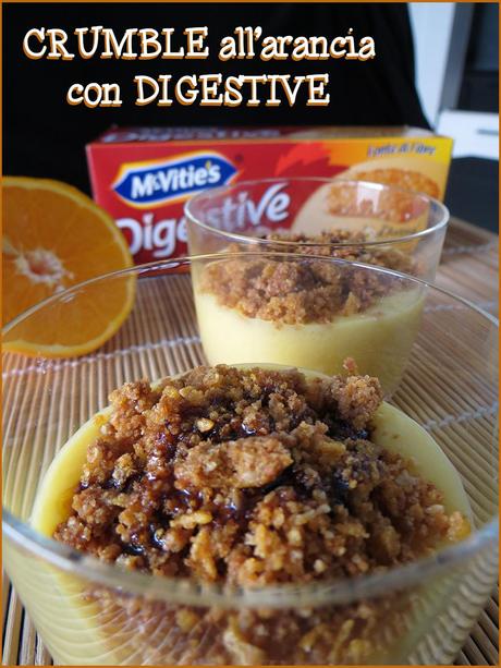 CRUMBLE all'arancia con DIGESTIVE