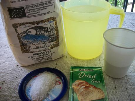 Pizzette con farina integrale.