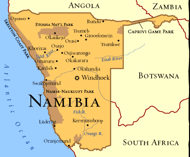 Namibia_cartina