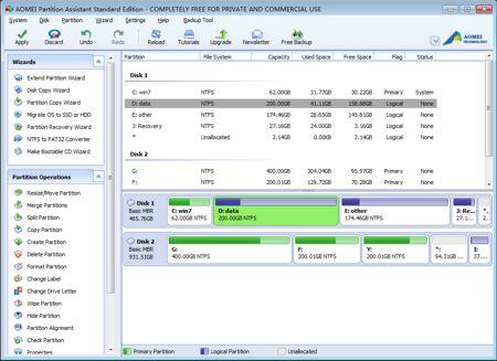 5 licenze AOMEI Partition Assistant Pro