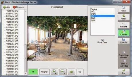 Flexxi - software freeware per l'editing di lotti di immagini