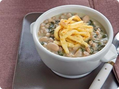 Zuppa di farro e bietole con trippa finta