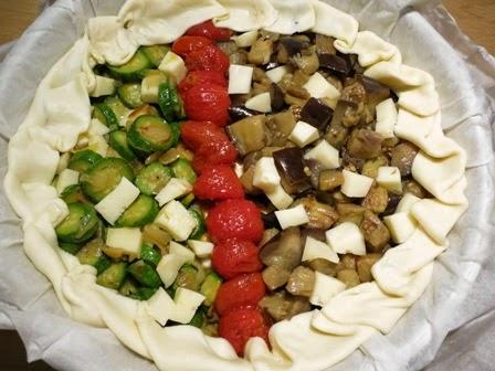 Torta salata tricolore