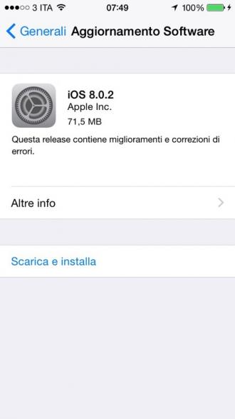 IOS 8.0.2