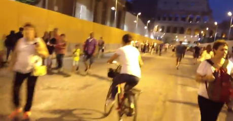 Pedonalizzazione dei Fori? Sarà migliorabile, ma qui fino a un anno fa chi andava in bici moriva ammazzato, oggi la situazione è questa. Avanti così