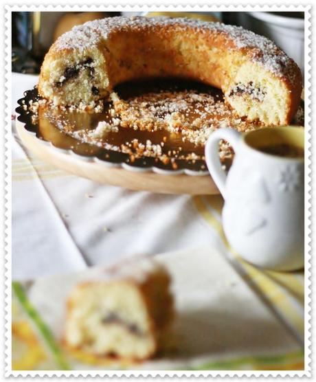 Ciambella al cocco con cuore di cioccolato 4