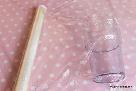 Effetto vetro trasparente - bicchiere edibile
