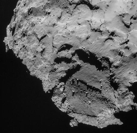 Landing site J in Rosetta s NavCam 21 September