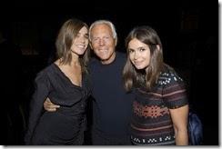 Carine Roitfeld, Giorgio Armani, Miroslava Duma