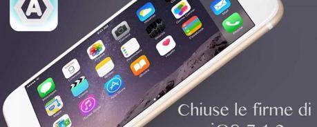 Apple chiude le firme di iOS 7.1.2