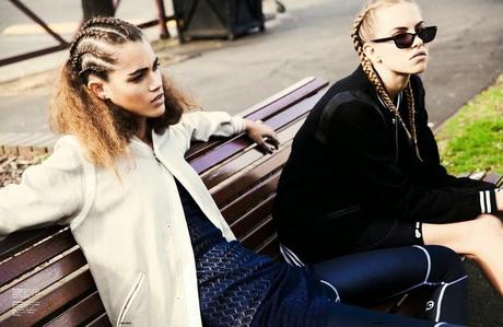 Sporty chic style: hair & make up