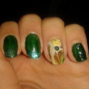 autunno verde nailart