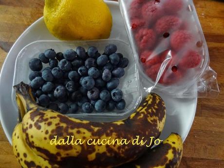 Sorbetto ai frutti rossi e banane