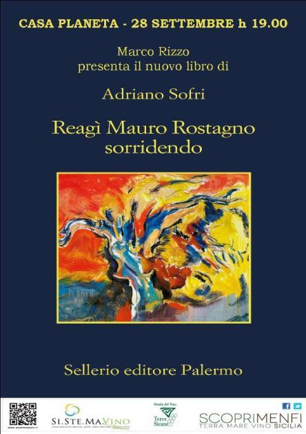 locandina Reagì Mauro Rostagno sorridendo - Adriano Sofri