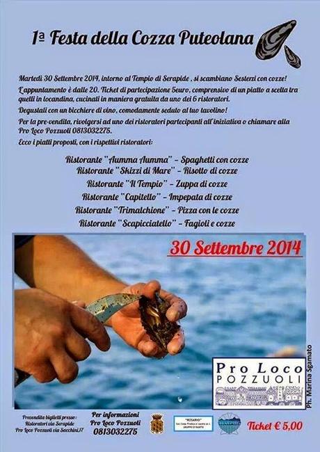 I Festa della Cozza Puteolana Martedì 30 Settembre 2014 a Pozzuoli